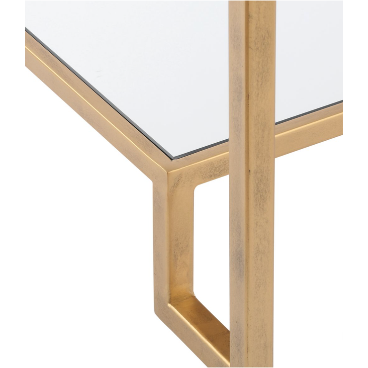 Casa Bella Living Iron Finished In Rich Antique Gold End Table