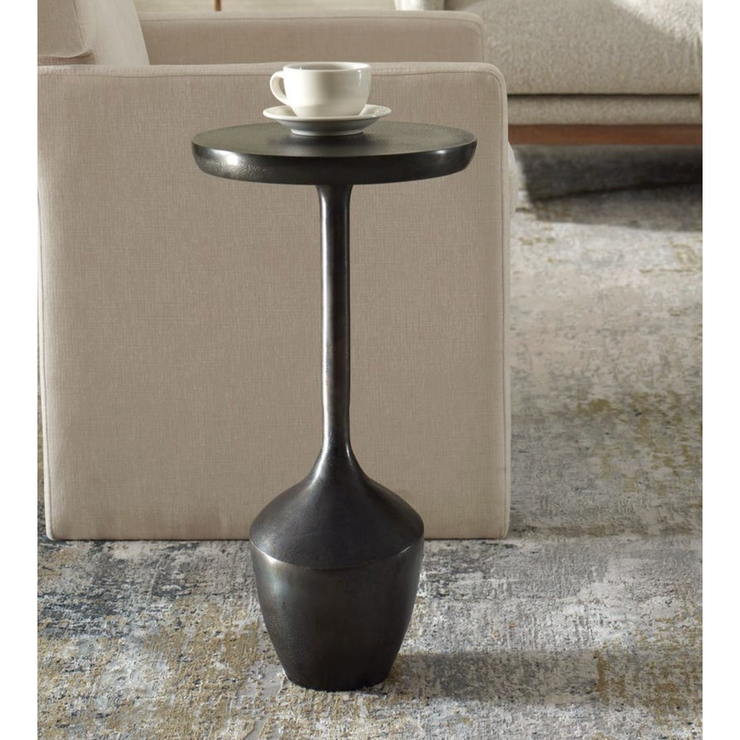 Casa Bella Living Rich Dark Brown Aluminum Accent Table
