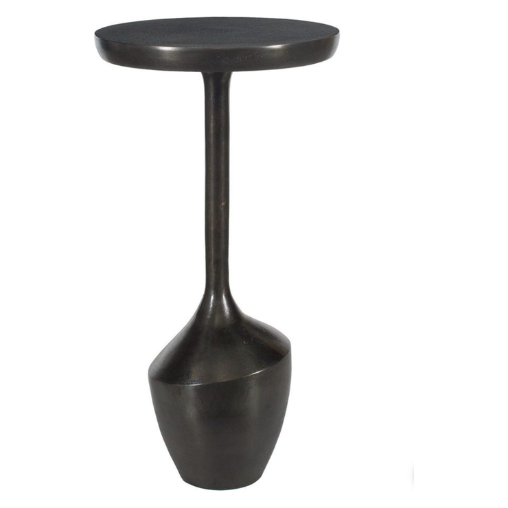 Casa Bella Living Rich Dark Brown Aluminum Accent Table