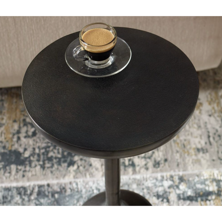 Casa Bella Living Rich Dark Brown Aluminum Accent Table