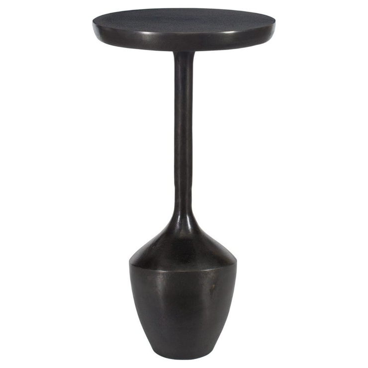 Casa Bella Living Rich Dark Brown Aluminum Accent Table