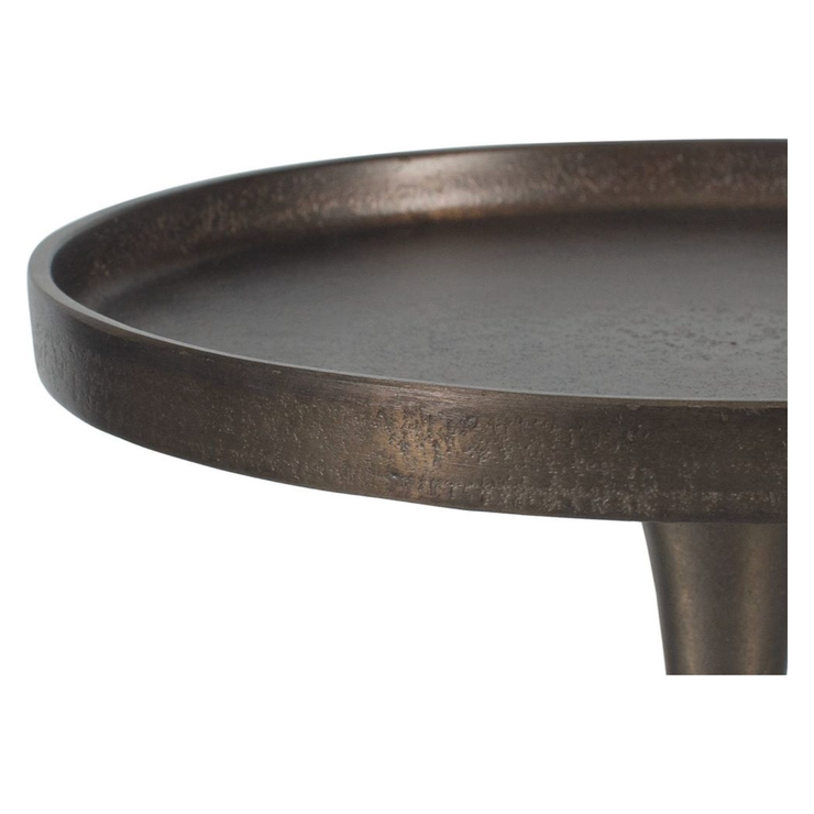 Casa Bella Living Round Bronze Antique Accent Table