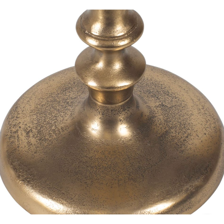 Casa Bella Living Scalloped Edge Brass Accent Table