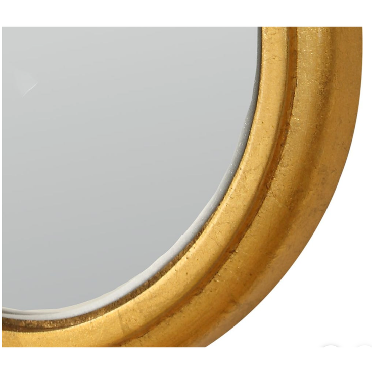 Casa Bella Living Gold Leaf Scalloped Edge Arch Mirror