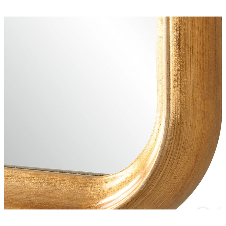Casa Bella Living Champagne Gold Leaf Rectangular Mirror