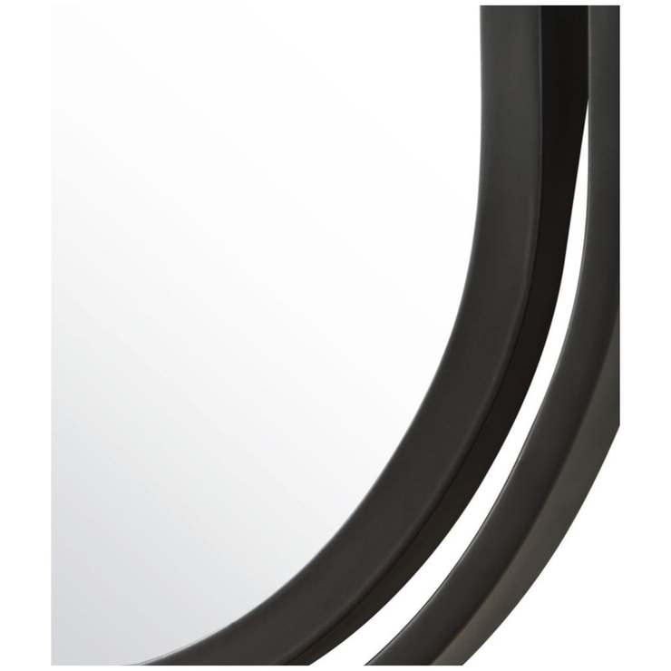 Casa Bella Living Frame Within A Frame Matte Black Mirror
