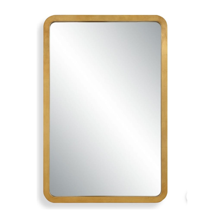 Casa Bella Living Radius Corners Finished In Gold Leaf Mirror