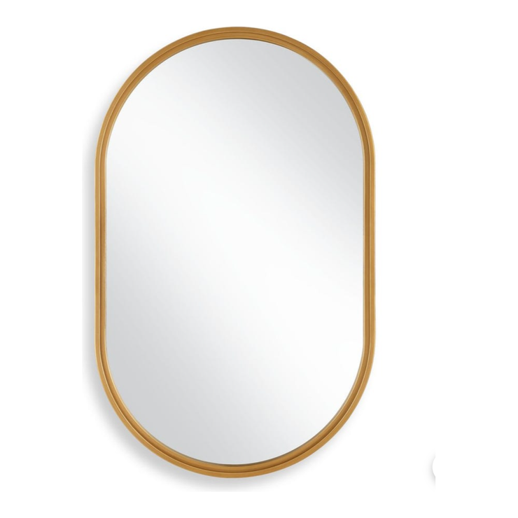 Casa Bella Living Iron Oval Gold Mirror