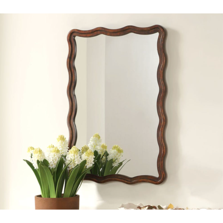 Casa Bella Living Antique Bronze Scalloped Edge Mirror