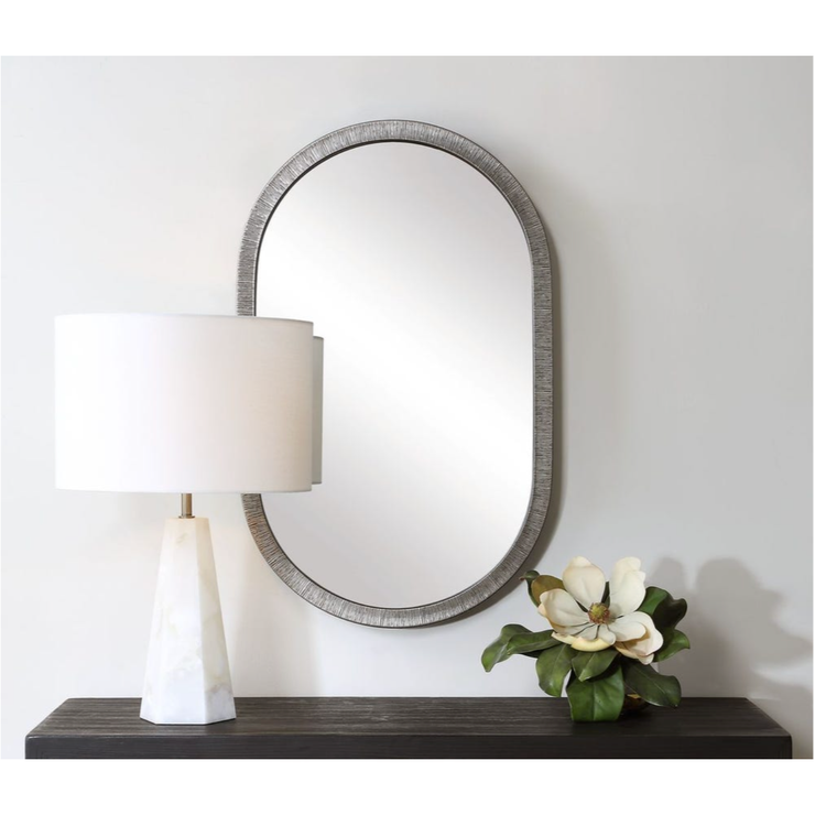 Casa Bella Living Radiant Silver Oval Mirror