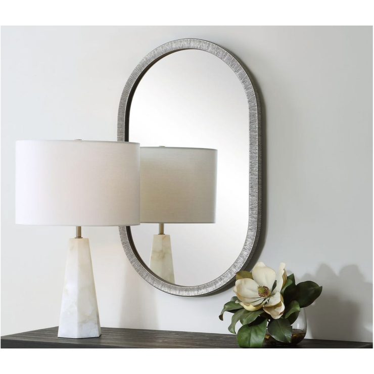 Casa Bella Living Radiant Silver Oval Mirror