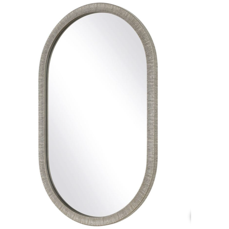 Casa Bella Living Radiant Silver Oval Mirror