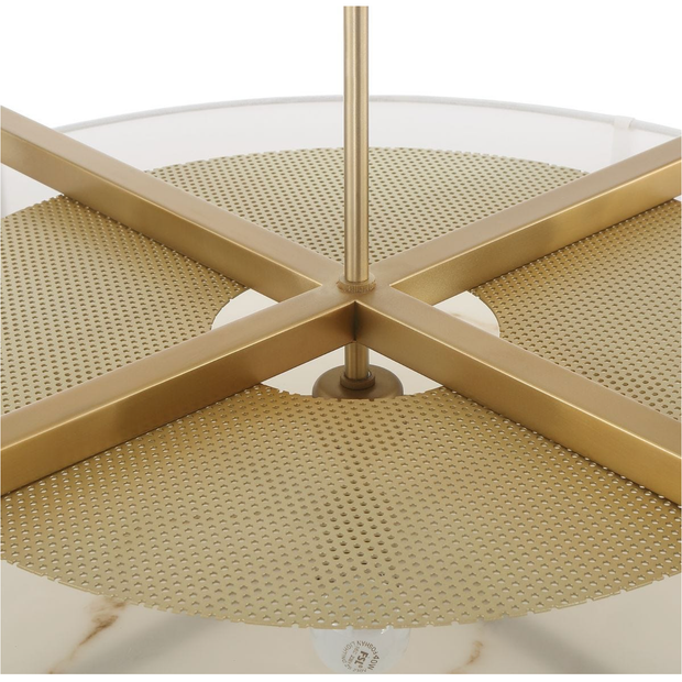 Uttermost Cresson Brushed Brass 4 Lt Pendant