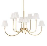 Uttermost Poppins Warm Brass Chandelier ~ 8 Lt