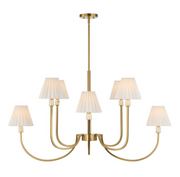 Uttermost Poppins Warm Brass Chandelier ~ 8 Lt