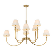 Uttermost Poppins Warm Brass Chandelier ~ 8 Lt