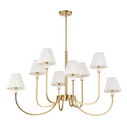 Uttermost Poppins Warm Brass Chandelier ~ 8 Lt