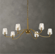 Uttermost Barcelona Warm Natural Brass Chandelier ~ 6 Lt