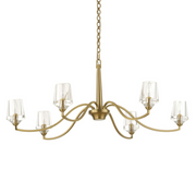 Uttermost Barcelona Warm Natural Brass Chandelier ~ 6 Lt