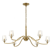 Uttermost Barcelona Warm Natural Brass Chandelier ~ 6 Lt