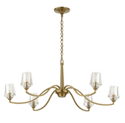 Uttermost Barcelona Warm Natural Brass Chandelier ~ 6 Lt