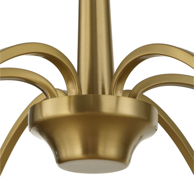 Uttermost Barcelona Warm Natural Brass Chandelier ~ 6 Lt