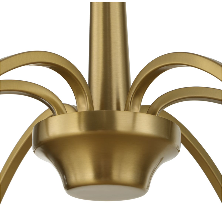 Uttermost Barcelona Warm Natural Brass Chandelier ~ 6 Lt