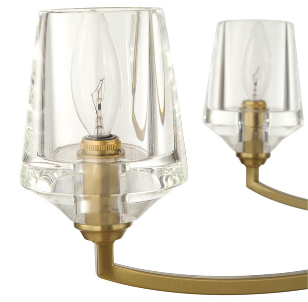 Uttermost Barcelona Warm Natural Brass Chandelier ~ 6 Lt