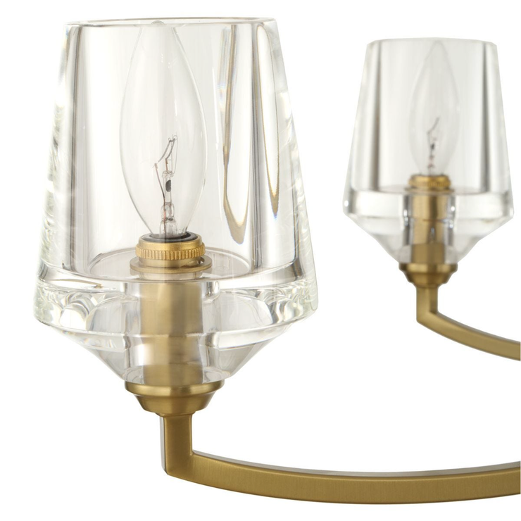 Uttermost Barcelona Warm Natural Brass Chandelier ~ 6 Lt