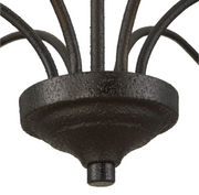 Uttermost Warwick Matte Black With Textured Finish Chandelier ~ 6 Lt