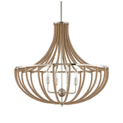 Uttermost Lovelock Natural Twisted Rope Pendant ~ 4 Lt