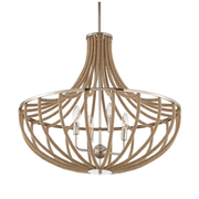 Uttermost Lovelock Natural Twisted Rope Pendant ~ 4 Lt