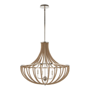 Uttermost Lovelock Natural Twisted Rope Pendant ~ 4 Lt