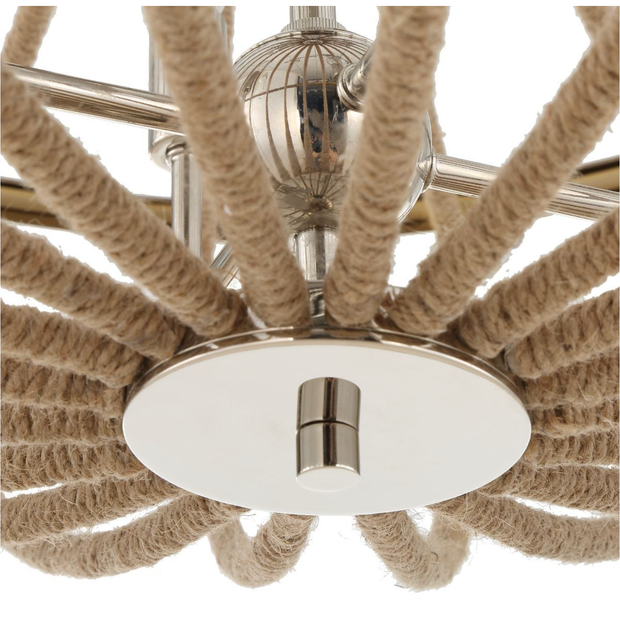 Uttermost Lovelock Natural Twisted Rope Pendant ~ 4 Lt