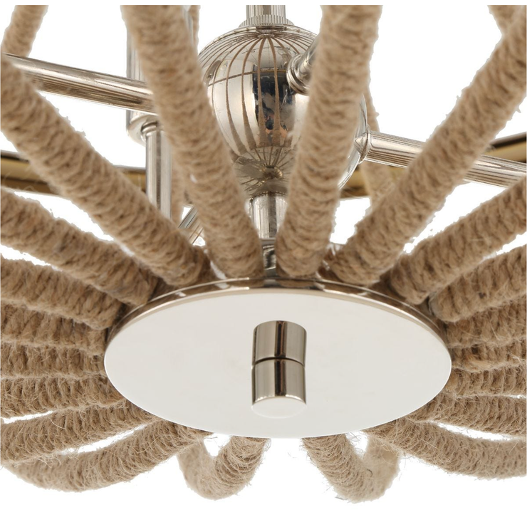 Uttermost Lovelock Natural Twisted Rope Pendant ~ 4 Lt