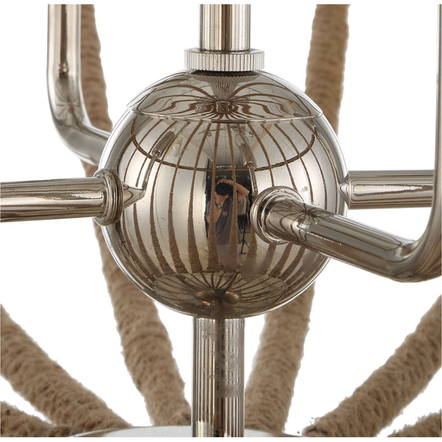 Uttermost Lovelock Natural Twisted Rope Pendant ~ 4 Lt