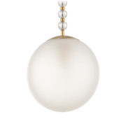 Uttermost Ripple Clear Glass And Warm Brass Beads Pendant ~ 1 Lt