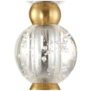 Uttermost Ripple Clear Glass And Warm Brass Beads Pendant ~ 1 Lt