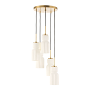 Uttermost Vainer White Textured Pendant ~ 5 Lt