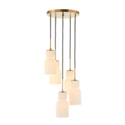 Uttermost Vainer White Textured Pendant ~ 5 Lt
