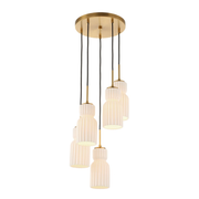 Uttermost Vainer White Textured Pendant ~ 5 Lt