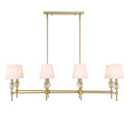 Uttermost Arques Warm Natural Brass Chandelier ~ 8 Lt
