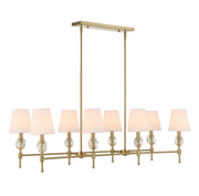 Uttermost Arques Warm Natural Brass Chandelier ~ 8 Lt