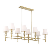 Uttermost Arques Warm Natural Brass Chandelier ~ 8 Lt