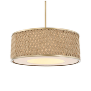 Uttermost Pinchot Natural Woven Rattan Pendant ~ 4 Lt