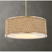 Uttermost Pinchot Natural Woven Rattan Pendant ~ 4 Lt