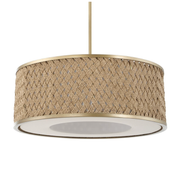 Uttermost Pinchot Natural Woven Rattan Pendant ~ 4 Lt