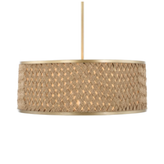 Uttermost Pinchot Natural Woven Rattan Pendant ~ 4 Lt