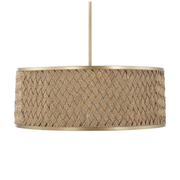 Uttermost Pinchot Natural Woven Rattan Pendant ~ 4 Lt