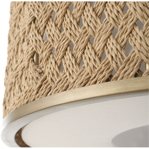 Uttermost Pinchot Natural Woven Rattan Pendant ~ 4 Lt